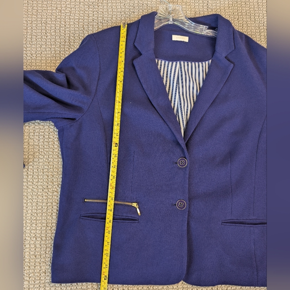 Chico's Purple Two-Button Blazer - image 3